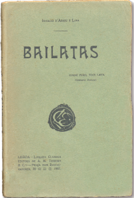 Capa da primeira edição de Bailatas (1907)