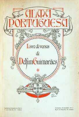 Capa da 1ª edição do livro de versos de Delfim Guimarães Alma Portuguesa