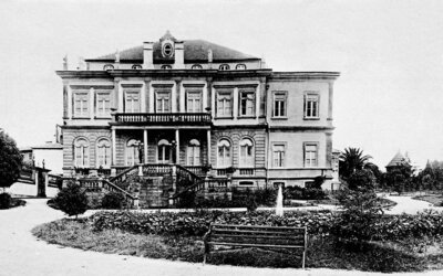 A Villa Moraes, quando ficou concluída, no princípio do séc. XX