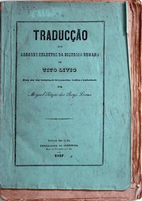 Capa da Traducção dos Logares Selectos da História Romana de Tito Livio